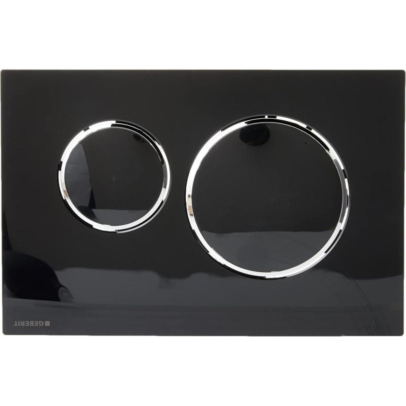 Geberit 115.882.KM.1 Placa de control, cromo negro / pulido.