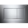 Geberit 115.883.KH.1 Sigma 30 Placca 2 Pulsanti, Cromato Lucido, 24.6 x 16.4 x 1.2 cm