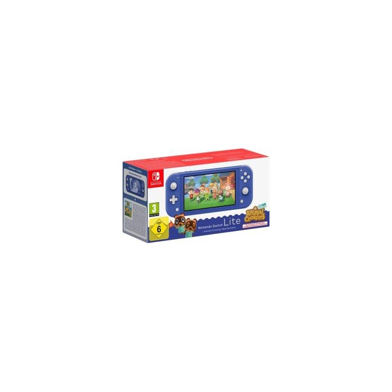 Switch lite Console Animal Crossing Blue