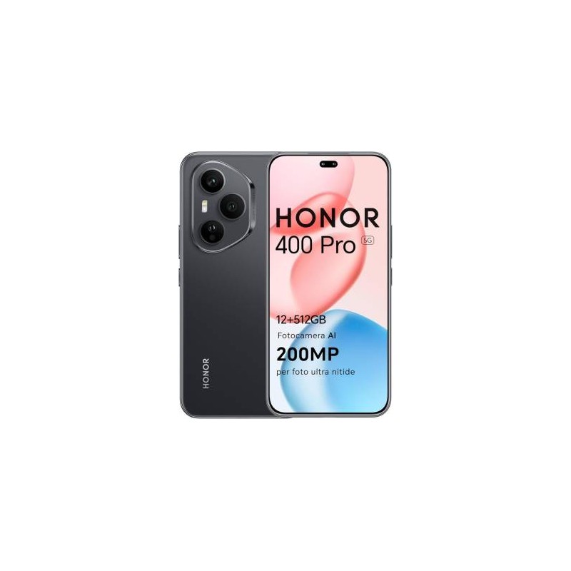 Honor 400 Pro 12+512GB 6.7"5G Midnight Black DS ITA