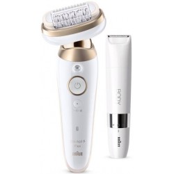Braun Epilatore Elettrico Silk-épil 9 Flex SES9011 Bianco/Oro