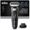 Braun Rasoio Elettrico Serie 7 Wet&Dry 3 Lame 72-C1200S Gold
