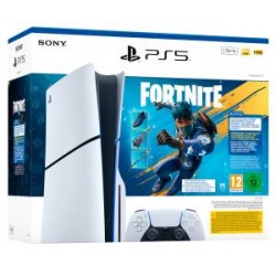 PS5 Console 1TB Standard Slim White + Fortnite Flowering Chaos
