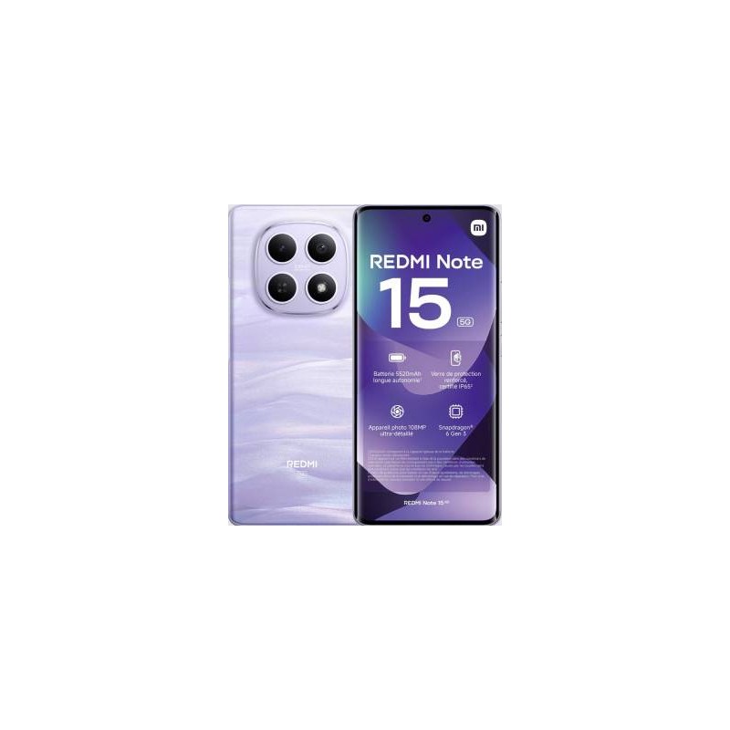 Xiaomi Redmi Note 15 8+256GB 6.77" 5G Mist Purple Wind3