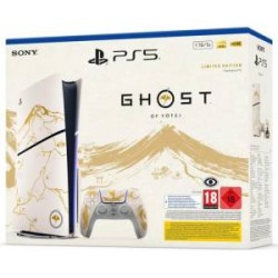 PS5 Console 1TB Ghost Of Yotei Gold Limited Edition White Slim ITA