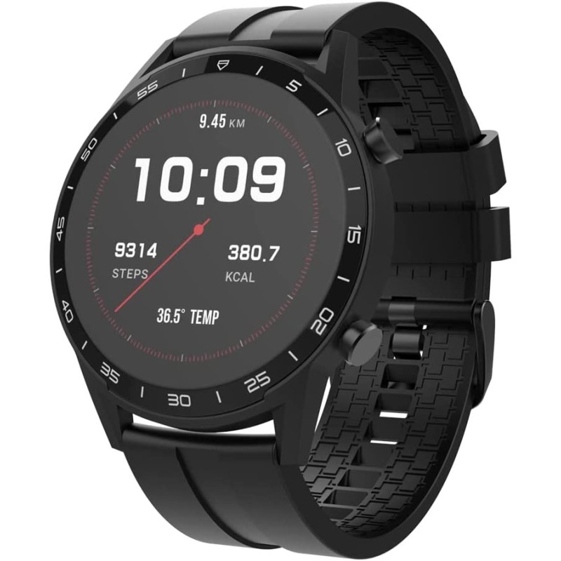 The Artists Milano Smartwatch Man Vrouw, IP68 waterdicht, hartslag, lichaamstemperatuur, stappenteller