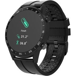 The Artists Milano Smartwatch para homens e mulheres, IP68 à prova d'água, frequência cardíaca, temperatura corporal, pedômetro
