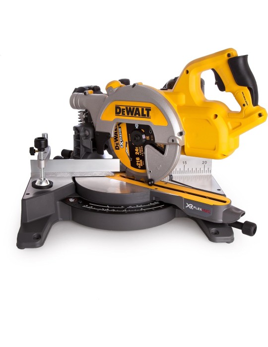 DeWalt DCS777T2 54 V 216 mm XR cordless Flexvolt sega circolare con 2 x batterie 6 a – giallo/nero